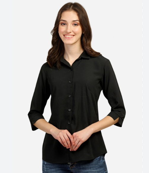 Ženska ležerna crna košulja od ShopStyle.hr